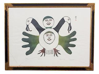 Ningeeuga Oshuitoq, (Inuit, 1918-1980), Birdman, 1967