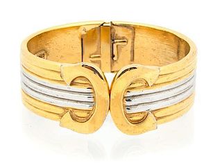 An Italian Replica Gold and Silvertone Bracelet