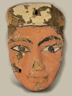ANCIENT EGYPTIAN SARCOPHAGUS FACE MASK