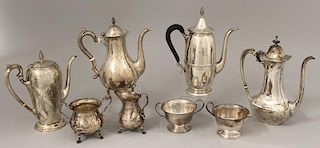 (on 8) GROUP OF  STERLING HOLLOWWARE