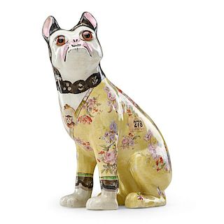 GALLE Faience dog