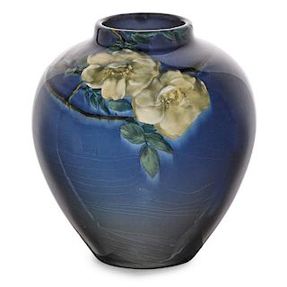 HARRIET WILCOX; ROOKWOOD Iris Glaze vase