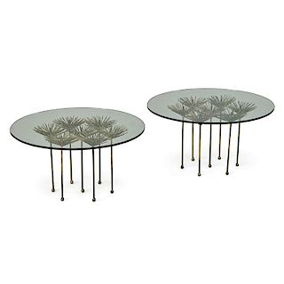 STYLE OF C. JERE Pair of side tables