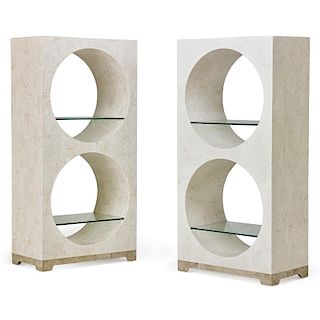 MAITLAND SMITH Pair of display cabinets