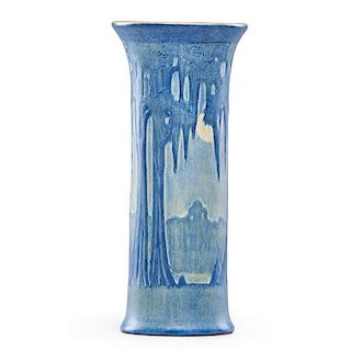 A. F. SIMPSON; NEWCOMB COLLEGE Scenic vase