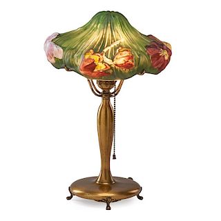 PAIRPOINT Puffy Tulip boudoir lamp