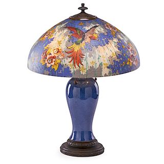 HANDEL Table lamp with birds of paradise