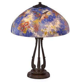 HANDEL Fine table lamp with birds of paradise