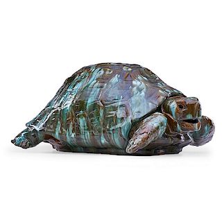 CLEMENT MASSIER Massive ceramic turtle