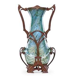 KRALIK Large vase in metal mount