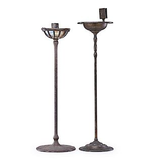 TIFFANY STUDIOS Two ashtray stands