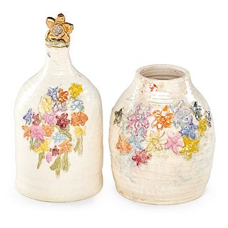 DAVID GILHOOLY Vase and bottle