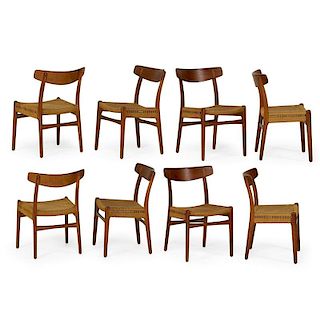 HANS WEGNER Eight dining chairs