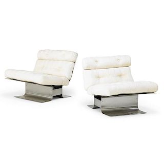 FRANCOIS MONNET Pair of lounge chairs