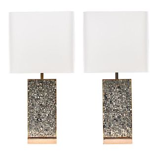 GEORGES MATHIAS Pair of table lamps
