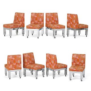 PAUL EVANS Set of eight dining chairs