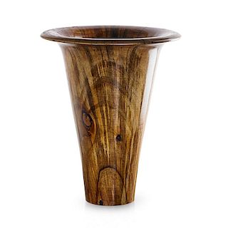 PHILIP MOULTHROP Tall Streaked Georgia Pine vase