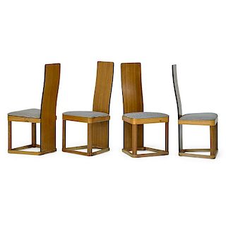 KEM WEBER Rare set of four Airline side chairs