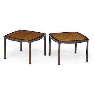 EDWARD WORMLEY Pair of side tables