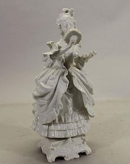 French Porcelain Figure of a Maiden (as is)