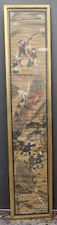Large 18th C. Chinese Figural Painting