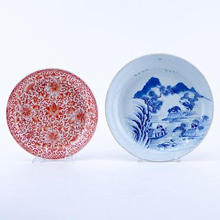 Two (2) Antique Chinese Porcelain Plates.