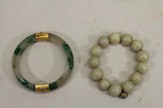 (6) Assorted MultiColored Stone/Glass Bracelets
