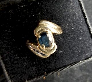 10k Gold & Hydro Sapphire Ring