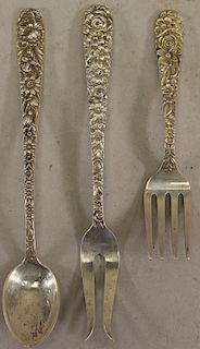 (3) Antique Sterling Pieces, 2 Kirk & Sons