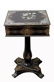 Victorian Inlaid Sewing Stand