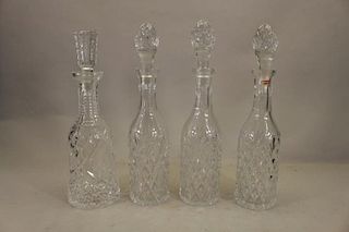 (4) Waterford Crystal Decanters