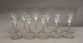 (11) Glass Goblets