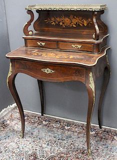 Antique French Inlaid Ladies Dressing Table