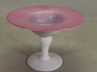 French Opaline Glass Compote