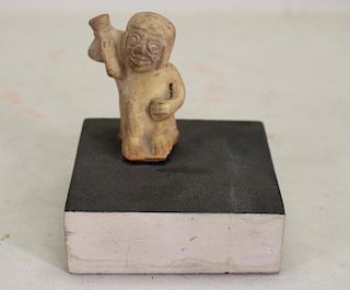 Pre Columbian Style Figure on Stand