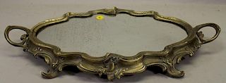 Antique Silvered Bronze Mirrored Tray