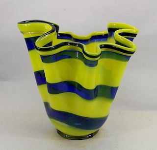 Vintage Murano Style Glass Vase