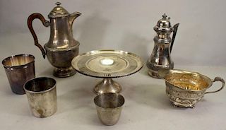 (7) Antique Silverplate Articles