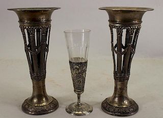 Victorian, Silver Vases