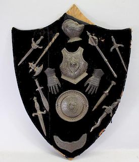 Collection of Miniature Metal Arms & Armor