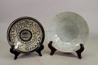 (2) 20th C. Pottery Bowls