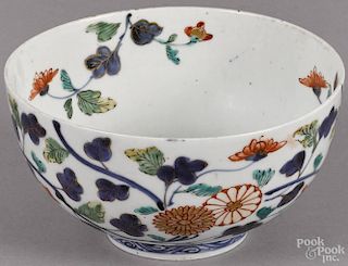 Japanese Wucai bowl with Kangxi mark, 3 1/4'' h., 6 1/4'' dia.