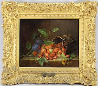 Antonie Rietveld (1789-1868) Strawberries, Plums