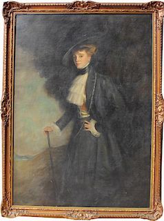 Full Length Portrait of Marjorie Eastman Requa