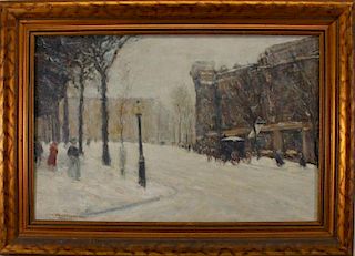 Paul Cornoyer (1864 - 1923) Paris Street Scene