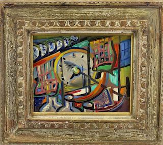 Kusik, Signed 20th C. Abstract Russian School Ptg