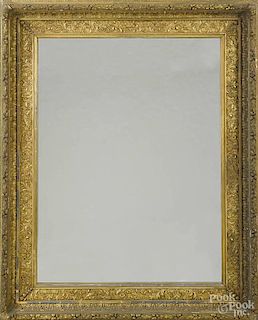 Victorian mirror with a giltwood frame, 48'' h., 38 1/4'' w.