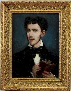 Signed/Dated 19th C. French School Portrait
