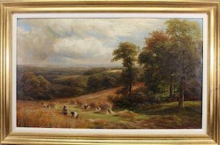 1888 George Turner "Harvesting in Derbyshire"