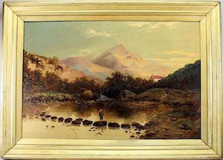 Rupert Lewis (late 19th century) Large Painting